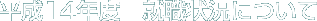 14Nx@AE󋵂ɂ