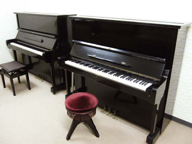 Music room, 11 pianos